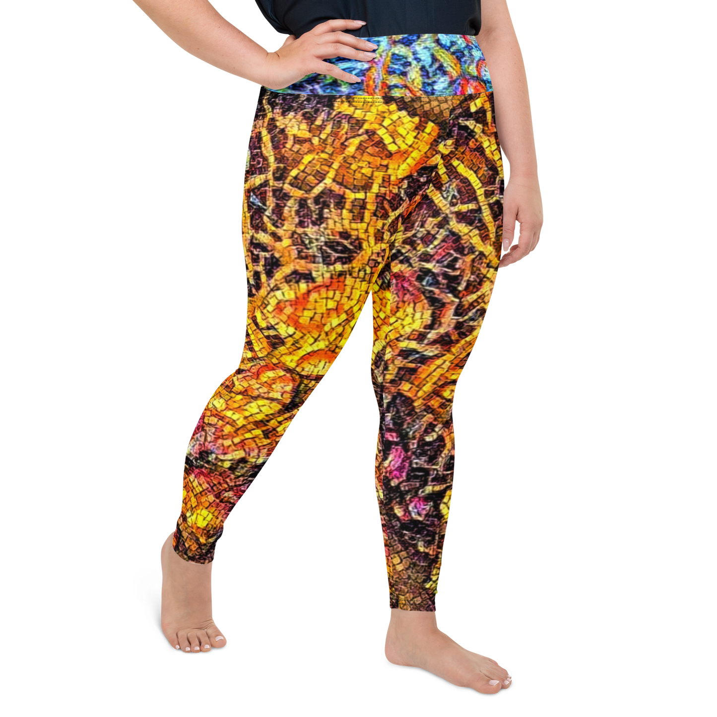 All-Over Print Plus Size Leggings